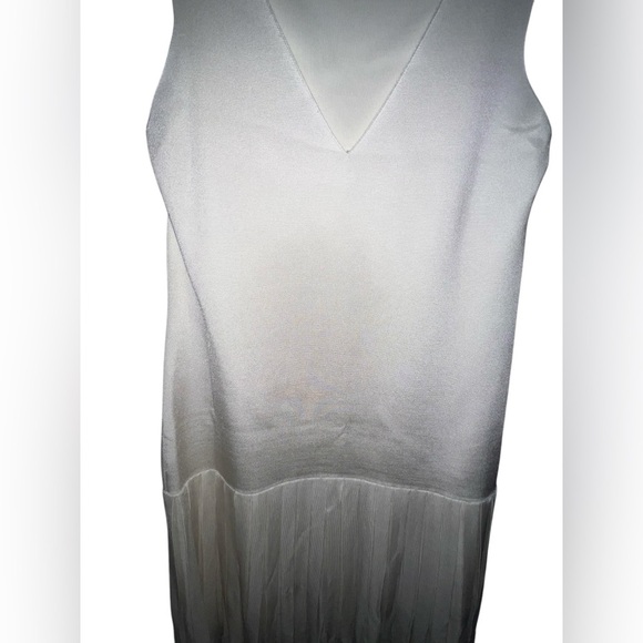 NWOT Ralph Lauren Purple Label Ivory Pleated Midi Dress Made In Italy Medium - Picture 12 of 12